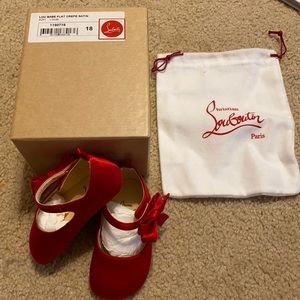 Lou Babe Flat Crepe Satin Shoes Size 18